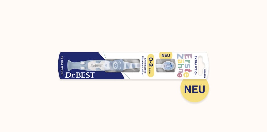 Dr.BEST Erste Zähne Erreicht jedes Zähnchen rundum.