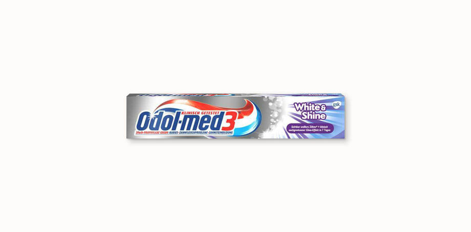 Odol-med3 White & Shine: Für glänzend glatte, sichtbar weißere Zähne*